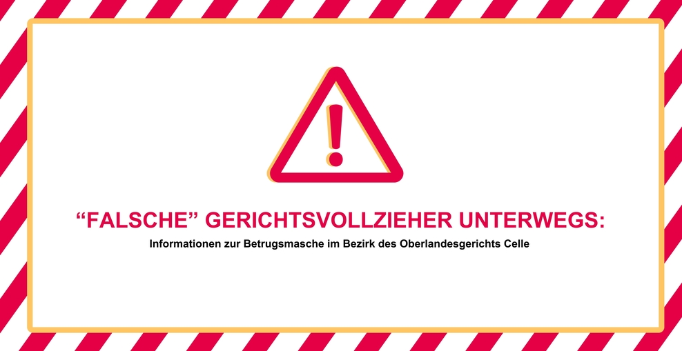 Slider Hinweis falsche Gerichtsvollzieher